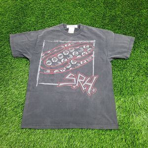 Vintage 90s SRH Shirt M/L 21x27 Black Sun-Faded